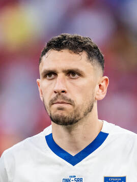 Milos Veljkovic of Serbia