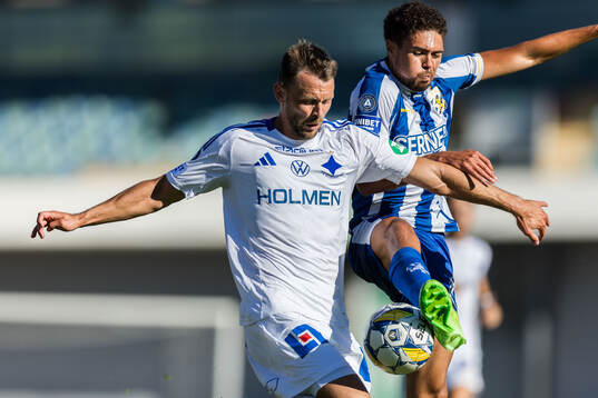 IFK Norrköpings Max Watson och IFK Göteborgs Thomas Santos