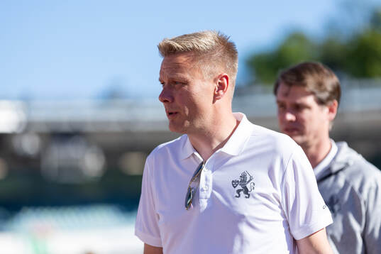 IFK Göteborgs tränare Stefan Billborn innan