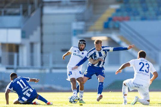 IFK Norrköpings Kristoffer Khazeni och IFK Göteborgs