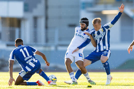 IFK Norrköpings Kristoffer Khazeni och IFK Göteborgs