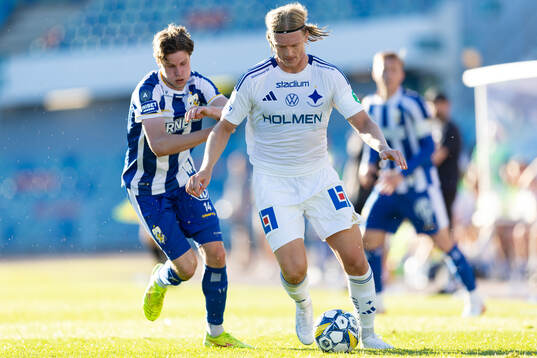IFK Göteborgs Gustaf Norlin och IFK Norrköpings Daniel
