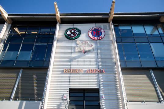 Exteriör vy av Behrn Arena