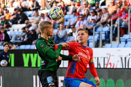 Varbergs Leo Frigell Jansson och Helsingborgs Taylor
