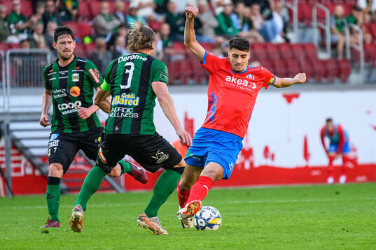 Varbergs Robin Tranberg och Hampus Zackrisson och