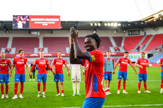 Helsingborgs Benjamin Acquah jublar