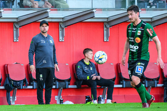 Varbergs tränare Tobias Linderoth