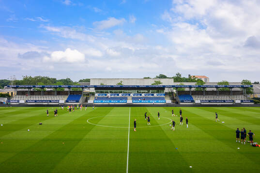 Interiör av Lyngby Stadion