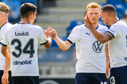 Malmö FFs Anders Christiansen jublar