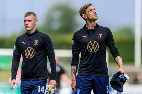 Malmö FFs Sebastian Vinther Jørgensen och Søren Rieks