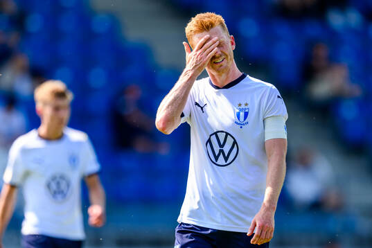 Malmö FFs Anders Christiansen deppar
