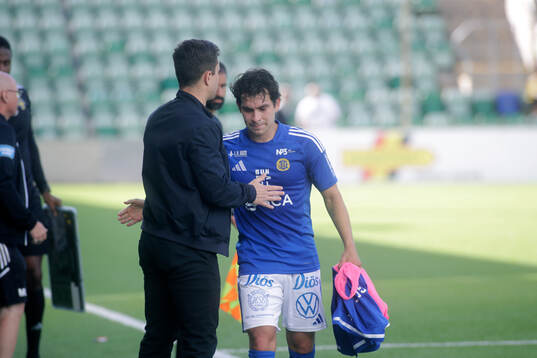 GIF Sundsvalls Marcelo Palomino och tränare Ion Doros