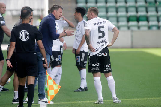 Örebros huvudtränare Christian Järdler och Jesper Modig