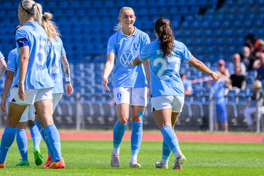 Malmö FFs Beatrice Persson och Ana Mafalda Ferreira Barboz