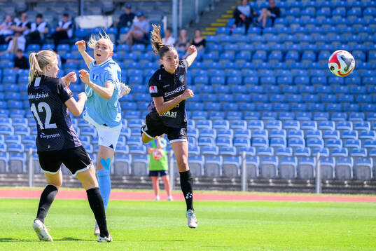 Alingsås Jimmy Nord och Malmö FFs Beatrice Persson