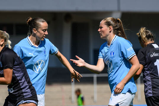 Malmö FFs Anna Plantin och Linnea Svensson
