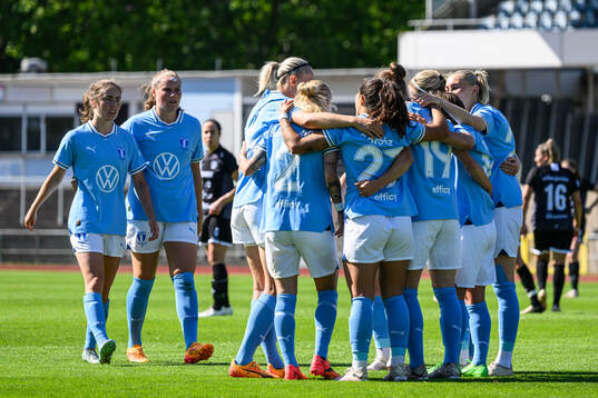 Malmö FFs Anna Plantin jublar