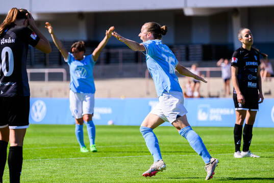Malmö FFs Anna Plantin jublar