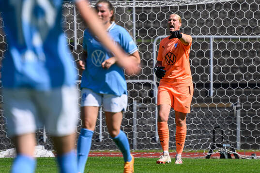 Malmö FFs målvakt Kathrine Østergaard Larsen