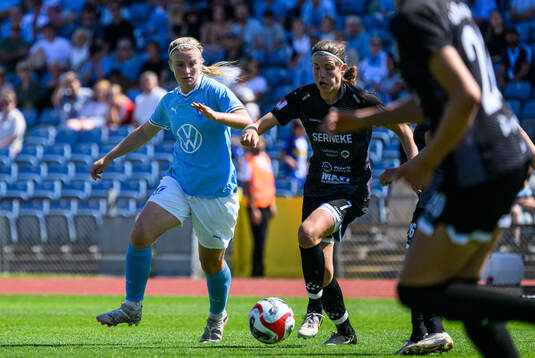 Malmö FFs Amanda Kander och Alingsås Tove Lorén