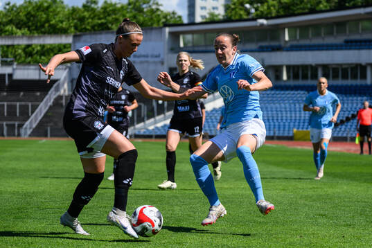 Alingsås Felicia De Feo och Malmö FFs Anna Plantin