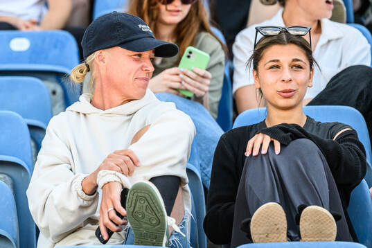 FC Rosengårds Caroline Seger och Mikaela Stojanovska på
