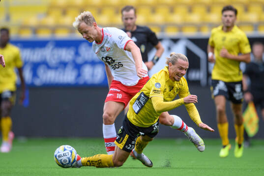 Fredrikstads Morten Björlo och Elfsborgs Niklas Hult
