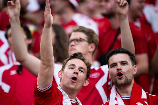 Supporters of Denmark