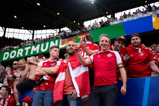 Supporters of Denmark