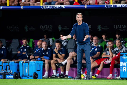 Head coach Kasper Hjulmand of Denmark