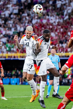 Robert Andrich and Antonio Ruediger of Germany