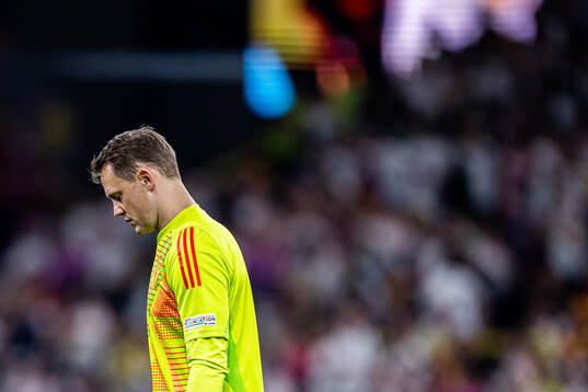 Goalkeeper Manuel Neuer of Germany looks dejected