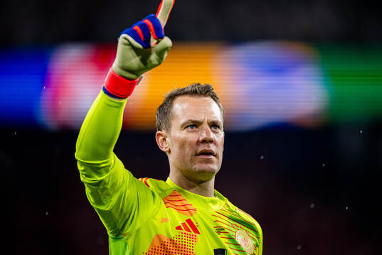 Goalkeeper Manuel Neuer of Germany celebrates
