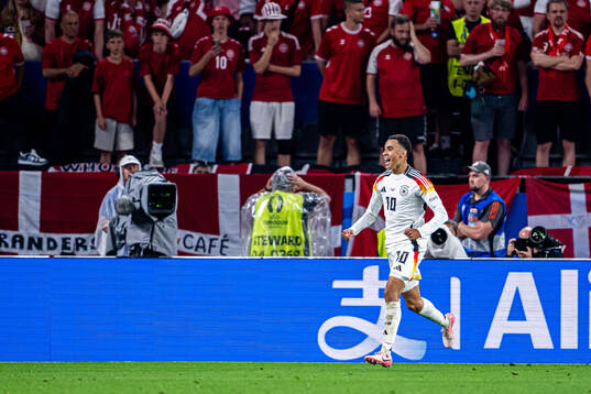 Jamal Musiala of Germany celebrates