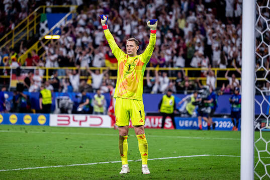 Goalkeeper Manuel Neuer of Germany celebrates