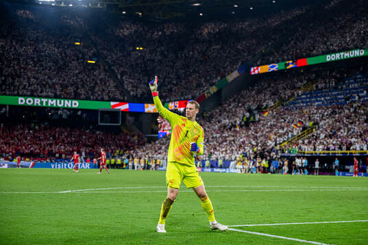Goalkeeper Manuel Neuer of Germany celebrates