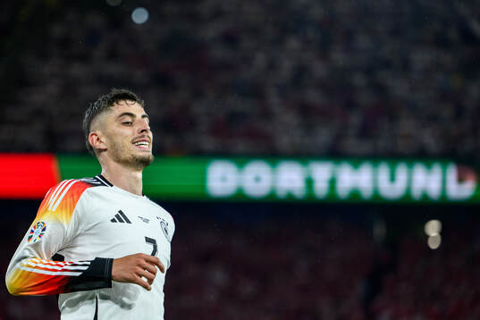 Kai Havertz of Germany looks dejected