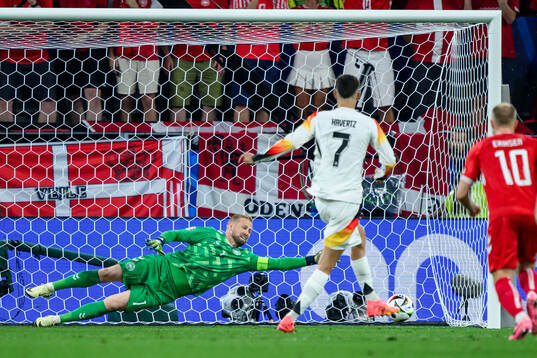 Kai Havertz of Germany scores 1-0
