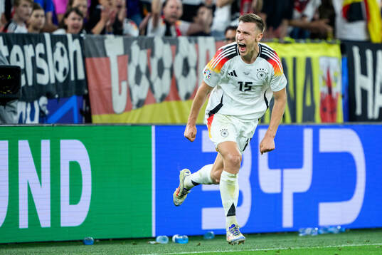 Nico Schlotterbeck of Germany celebrates