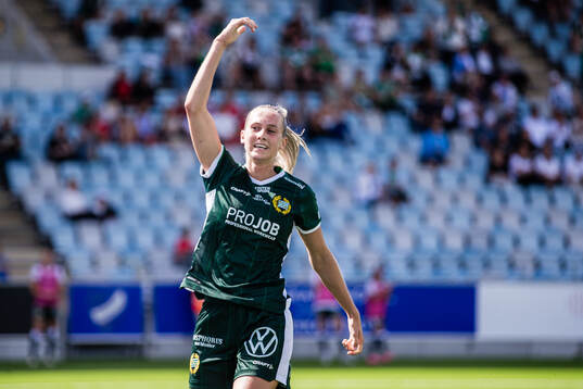 Hammarbys Ellen Wangerheim jublar