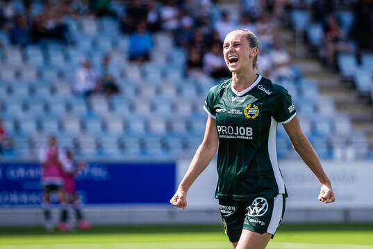 Hammarbys Ellen Wangerheim jublar
