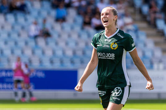 Hammarbys Ellen Wangerheim jublar