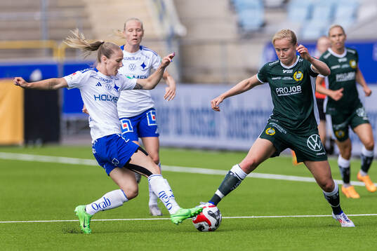 IFK Norrköpings Sabina Ravnell och Hammarbys Julie Blakstad