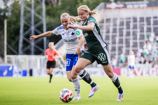 IFK Norrköpings Sabina Ravnell och Hammarbys Julie Blakstad