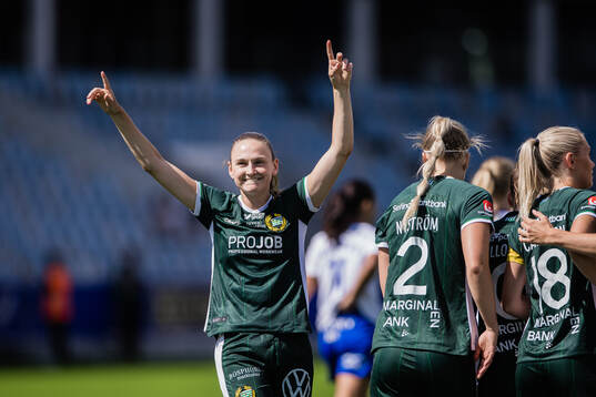 Hammarbys Vilde Hasund jublar