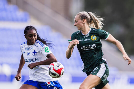 IFK Norrköpings Maya Antoine och Hammarbys Ellen Wangerheim