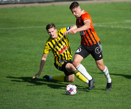 Kristianstads Paolo Lilja mot IFK Hässleholms Axel