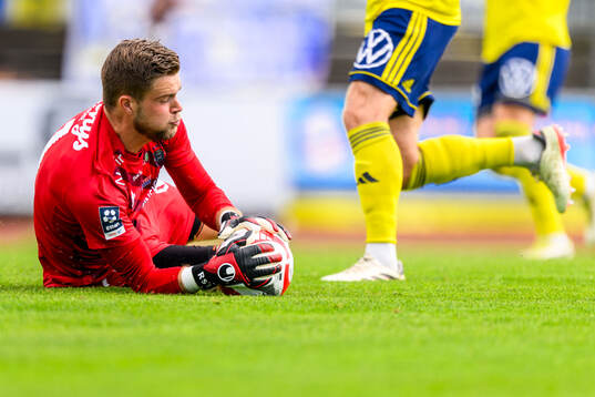 Ängelholms målvakt Robin Streifert