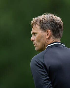 GAIS tränare Fredrik Holmberg innan träningsmatchen i