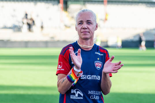 FC Rosengårds Caroline Seger jublar